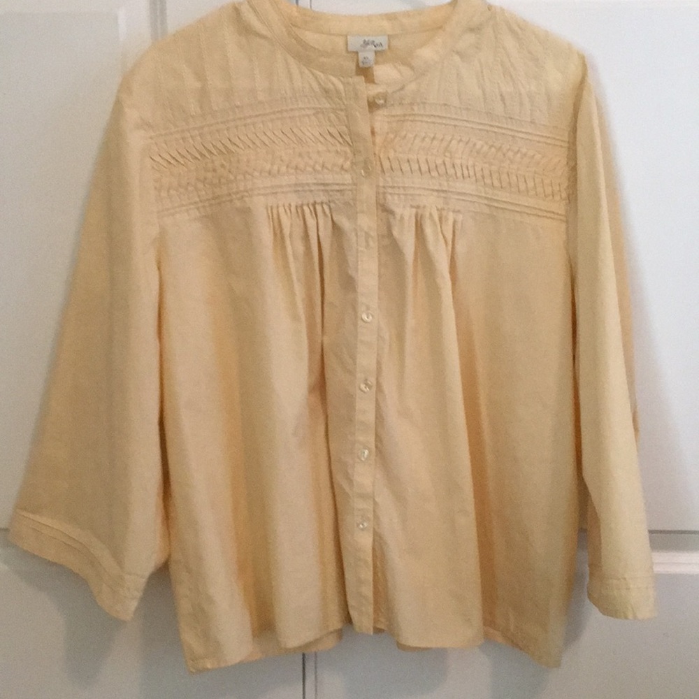 J.Jill yellow blouse